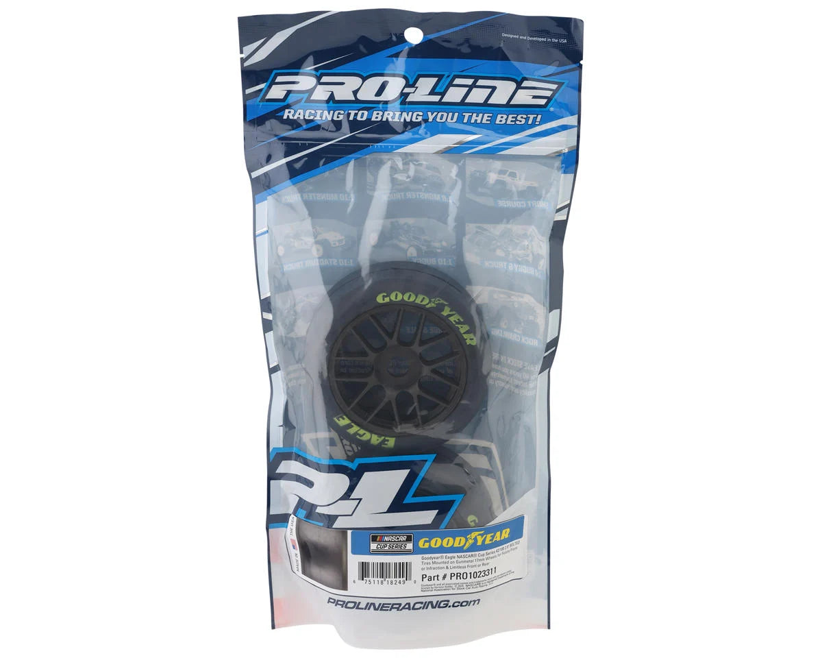 Pro-Line Infraction 6S Goodyear NASCAR Car Belted Pre-mounted Tires (2) (Soft)