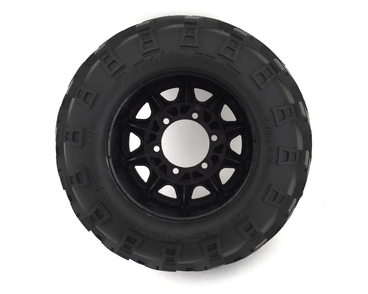 Masher 2.8" Pre-Mounted w/Raid Electric Wheels (2) (Black) (M2) w/Removable Hex