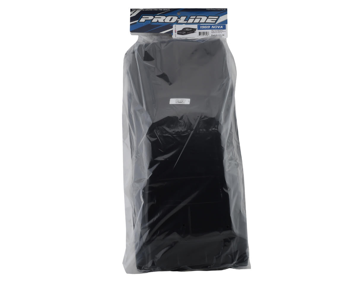 1969 Nova Short Course No Prep Drag Racing Body (Black) (Tough-Color)