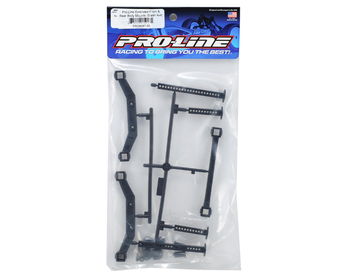 Extended Front & Rear Body Mounts (Slash 4x4)