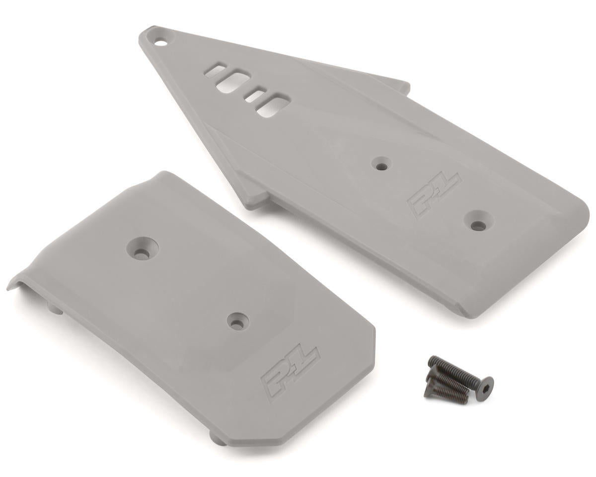 Arrma 3S Bash Armor Skid Plates (Grey) (Front/Rear)
