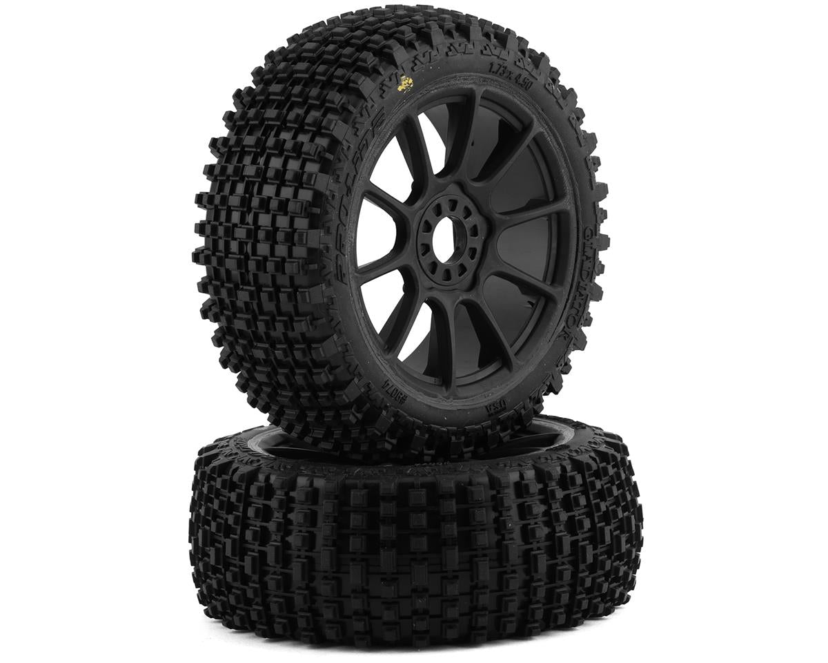 Pro-Line Gladiator Pre-Mounted 1/8 Buggy Tires (2) (Black) (M2) w/Mach 10 Wheel