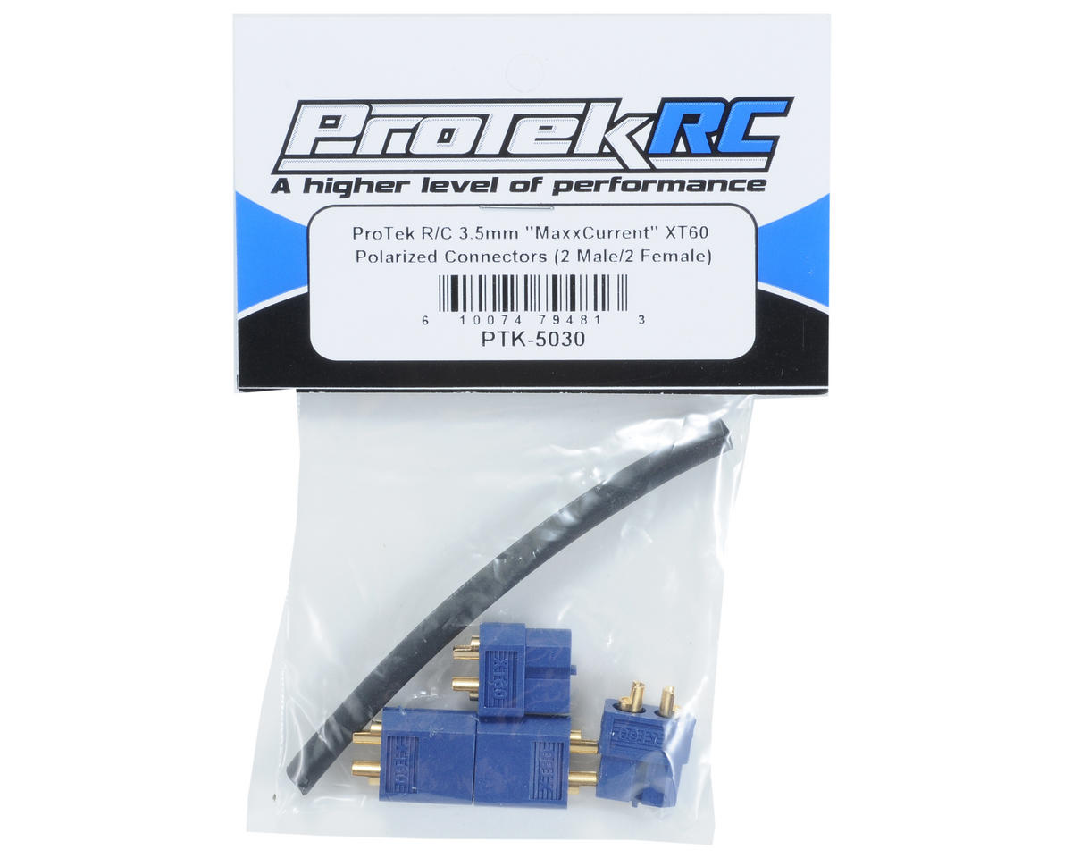 3.5mm "TruCurrent" XT60 Polarized Connectors (2 Male/2 Female)