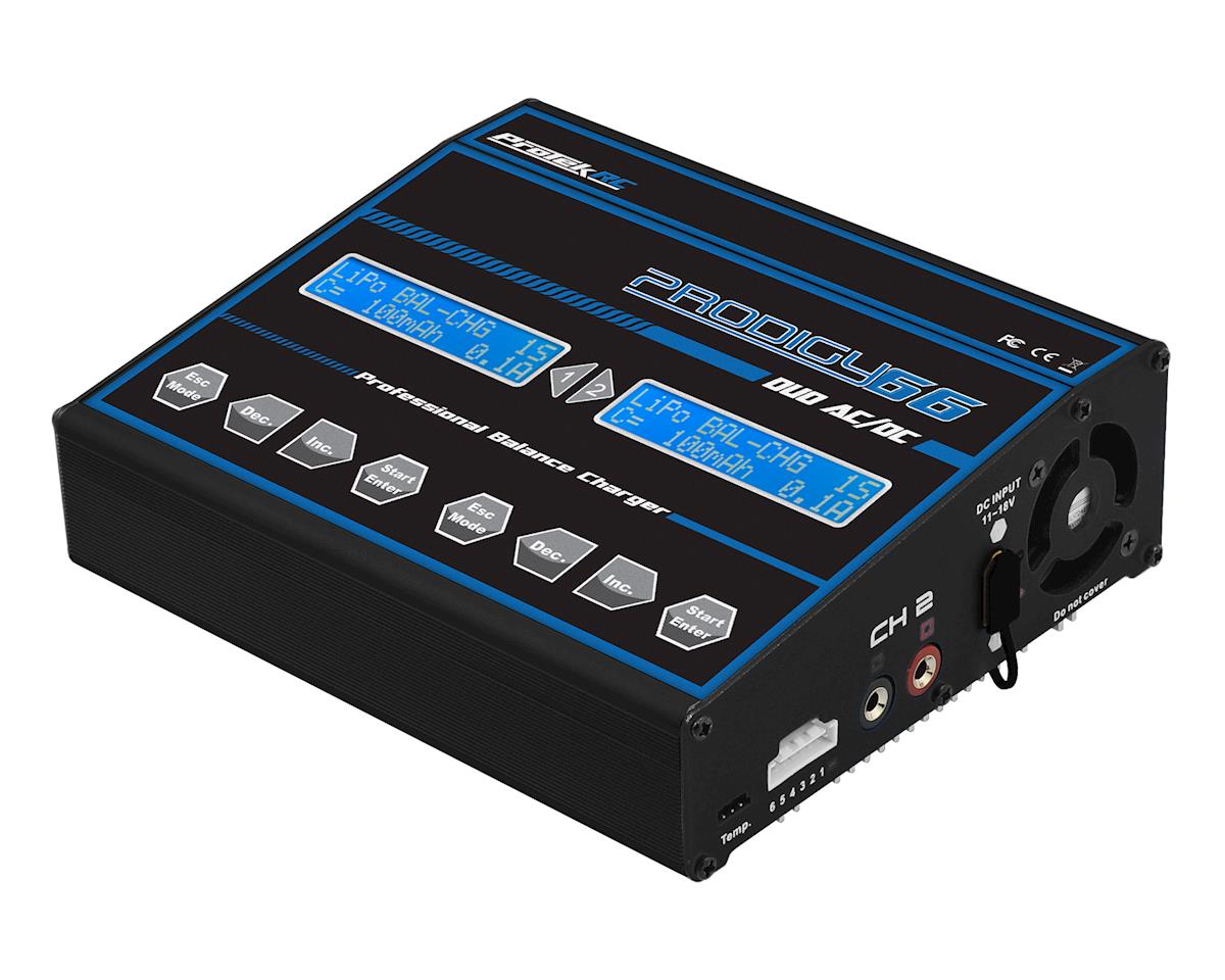 "Prodigy 66 Duo AC/DC" LiHV/LiPo Battery Balance Charger (6S/6A/50W x2)