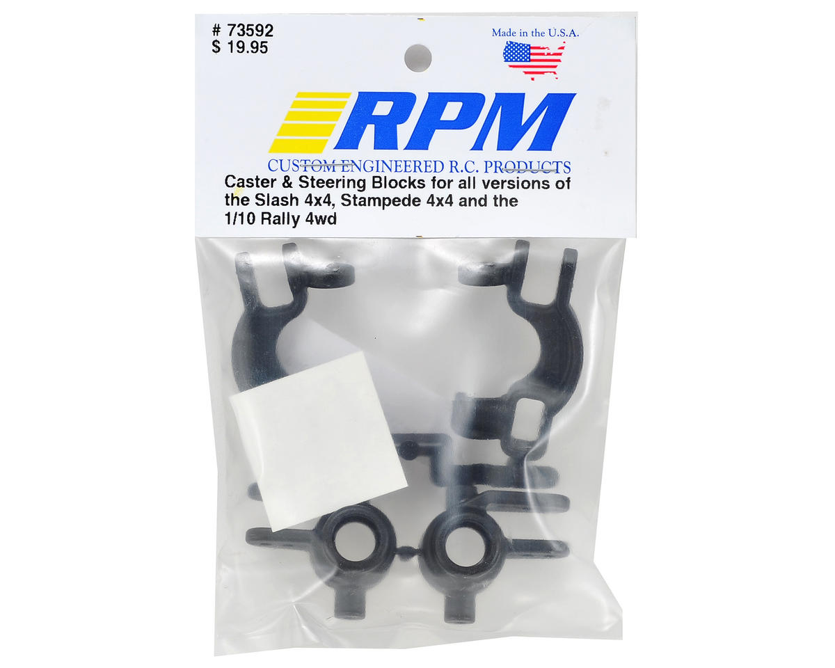 4x4 Caster & Spindle Block Set (Black) Traxxas