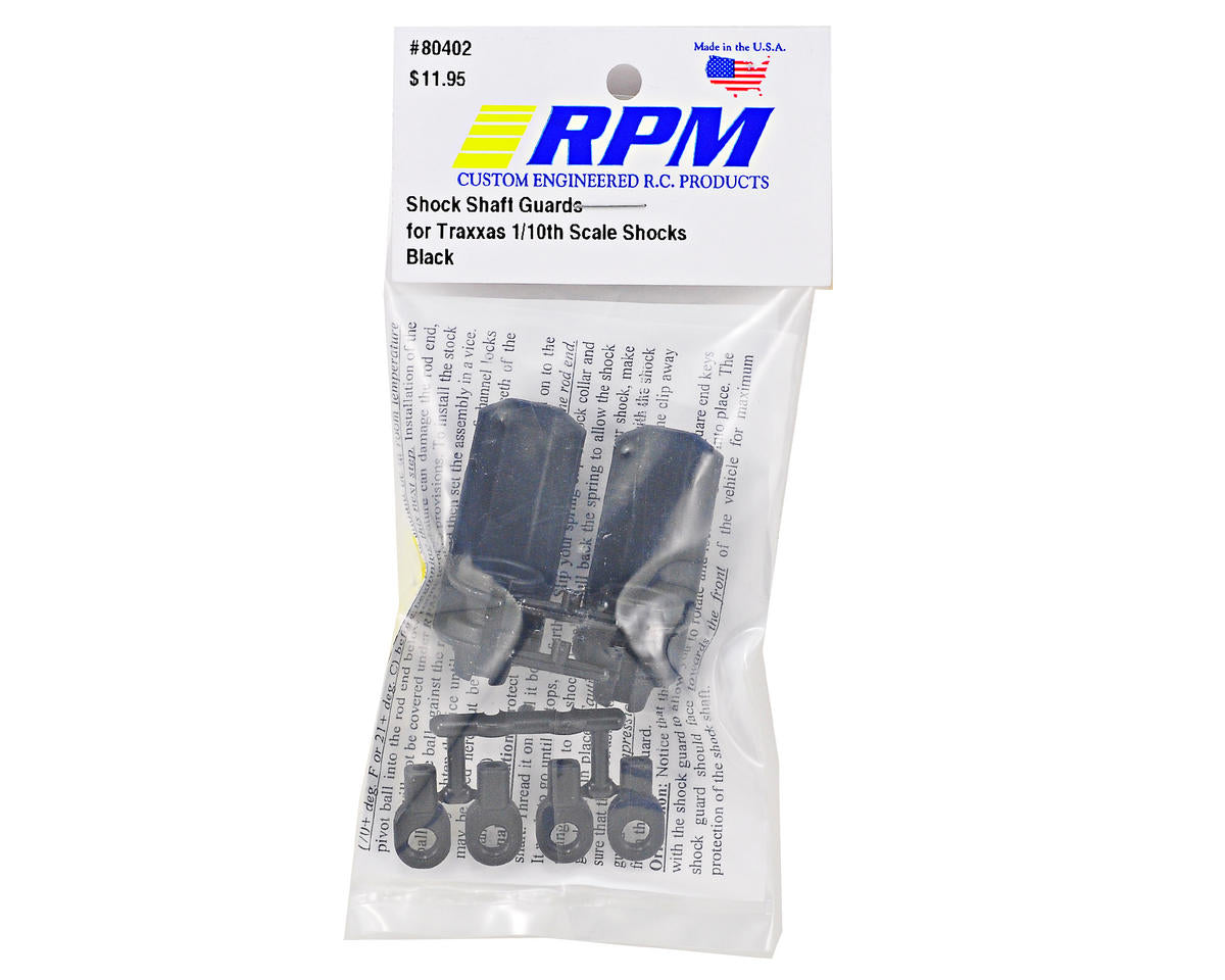 Shock Shaft Guards (Black) (4)