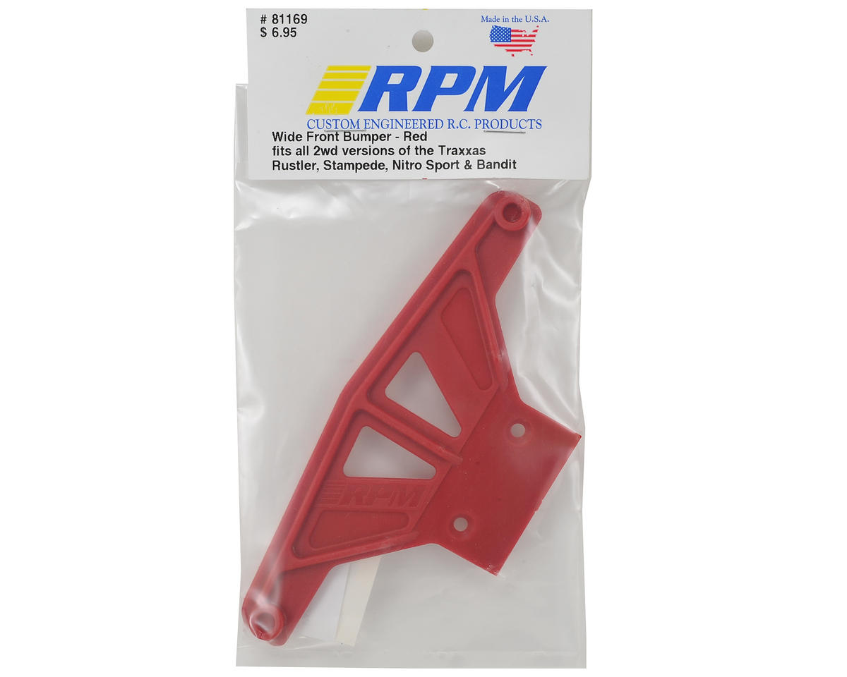 Rustler/Stampede Wide Front Bumper (Red)