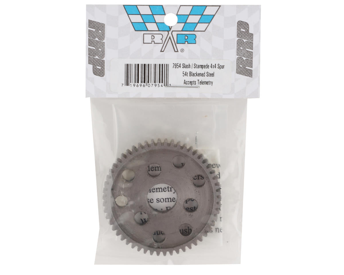 Robinson Racing Slash 4x4/Stampede 4x4 Hard Steel 32P Spur Gear (Black) (54T) (Accepts Telemetry)