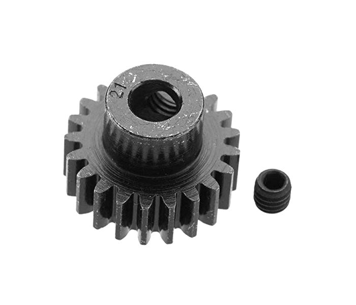 Extra Hard 21 Tooth Blackened Steel 32P Pinion Gear for 5mm Shaft