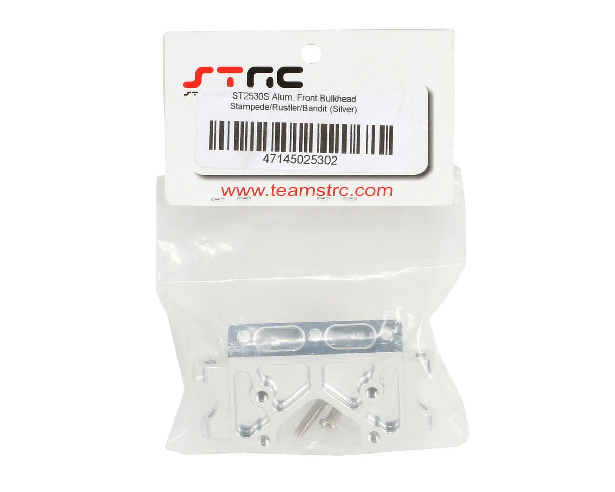 Aluminum Front Bulkhead for Traxxas Stampede/Slash/Rustler/Bandit/DragSlash (Silver)