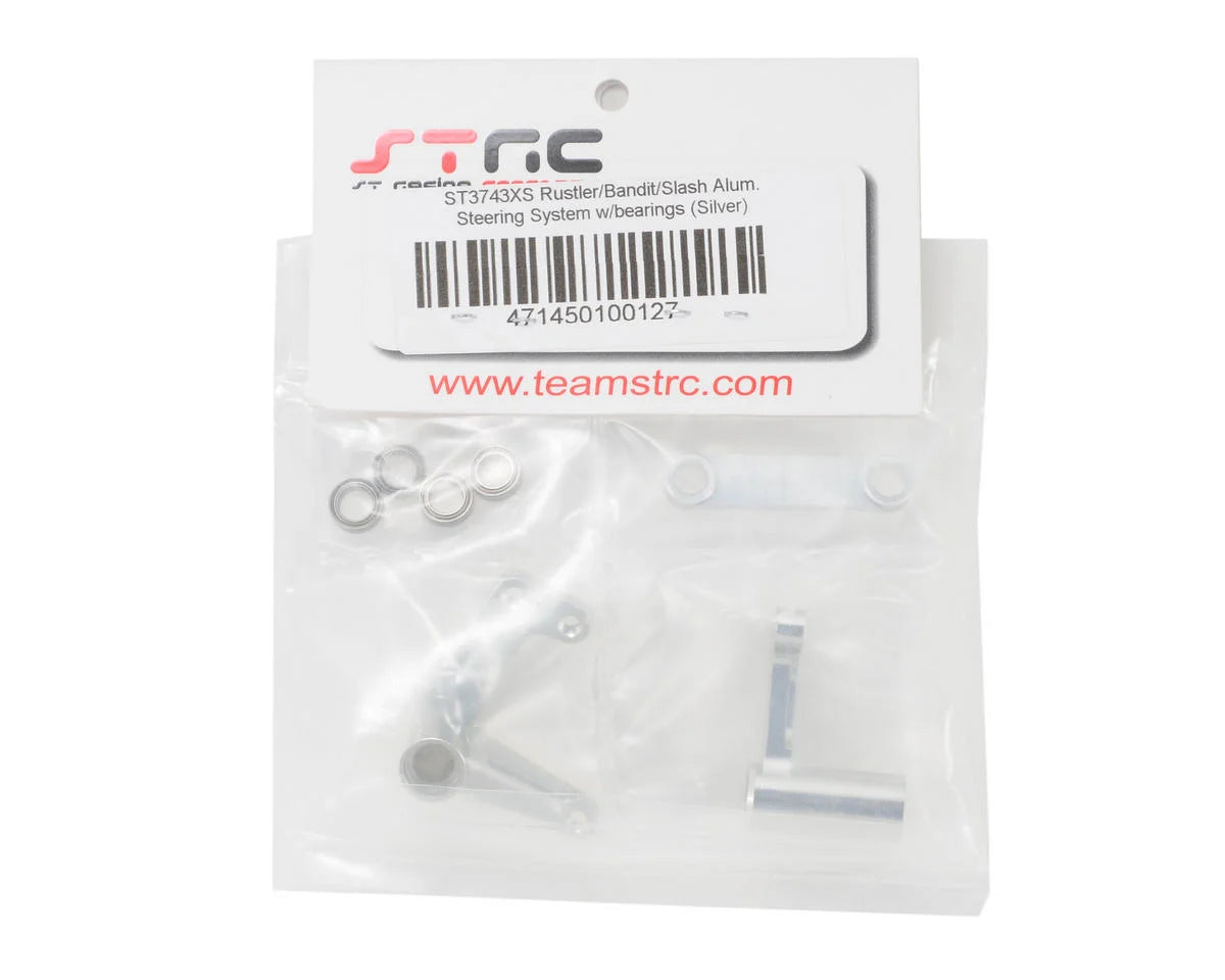 Aluminum Steering Bellcrank for Traxxas Slash/Rustler/Bandit w/Bearings (Silver)