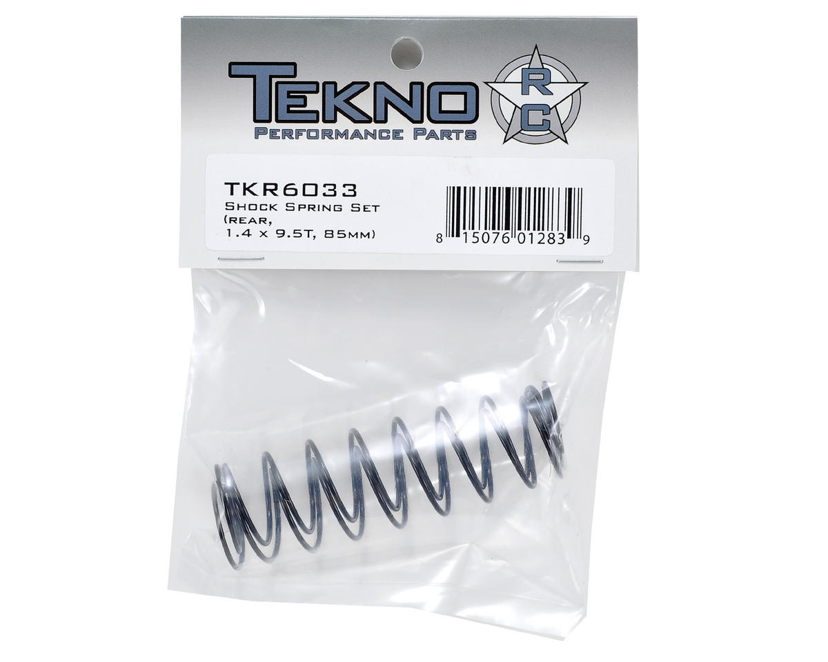 Tekno RC 85mm Rear Shock Spring Set (Orange) (1.4 x 9.5T) (2)