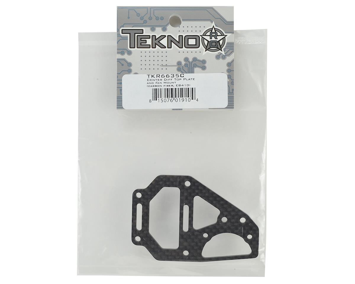EB410/ET410 Carbon Fiber Center Differential Top Plate & Fan Mount