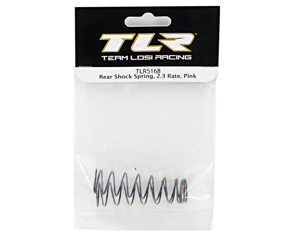 Team Losi Racing Rear Shock Spring Set (2.3 Rate/Pink) (TLR 22)