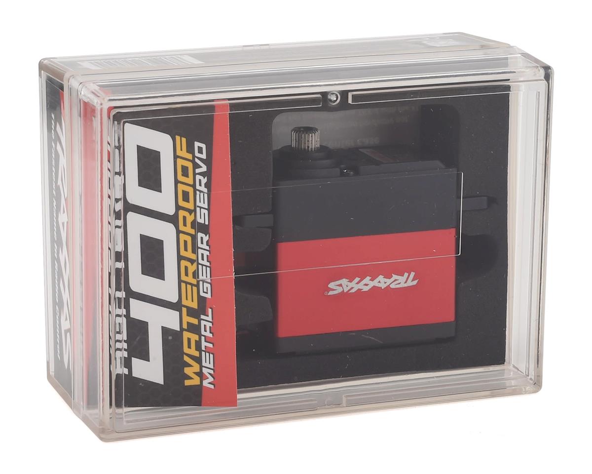 400 High Torque Metal Gear Waterproof Brushless Servo (Red) (High Voltage)