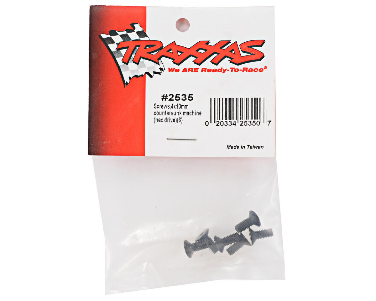 4x10mm Flat Head Screws (6)