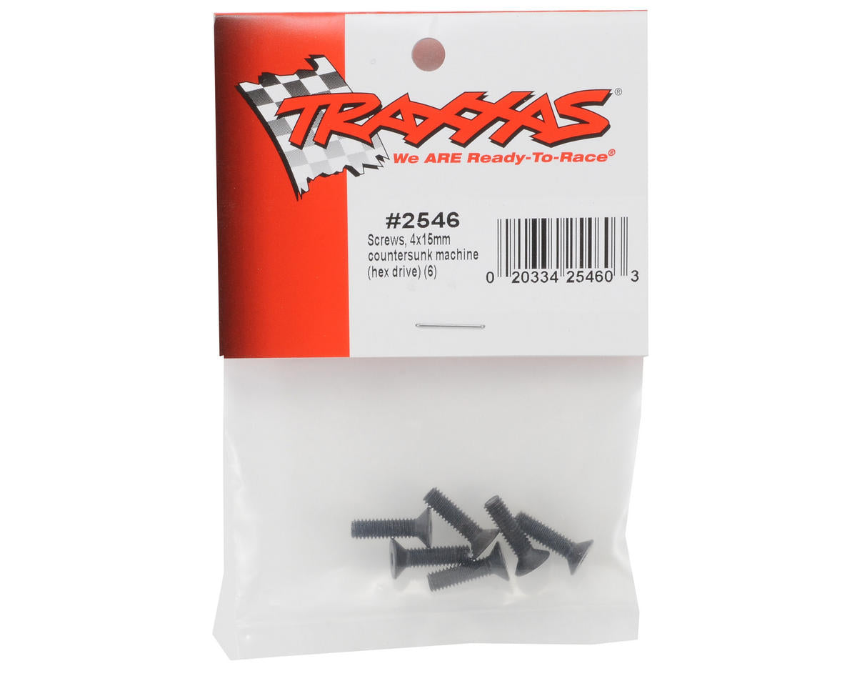 4x15mm Flat Head Screws (6)