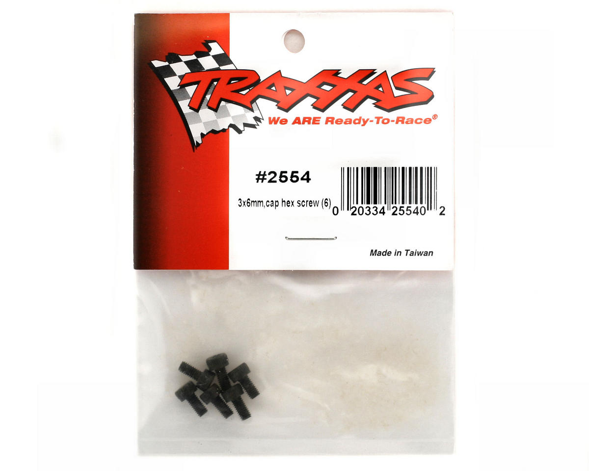 3X6mm Cap Head Screws (6)