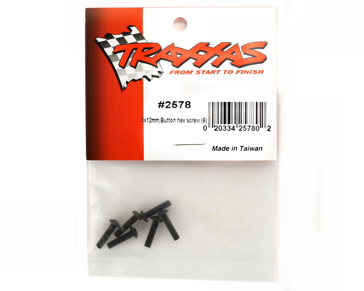 3x12mm Button Head Screws (6)