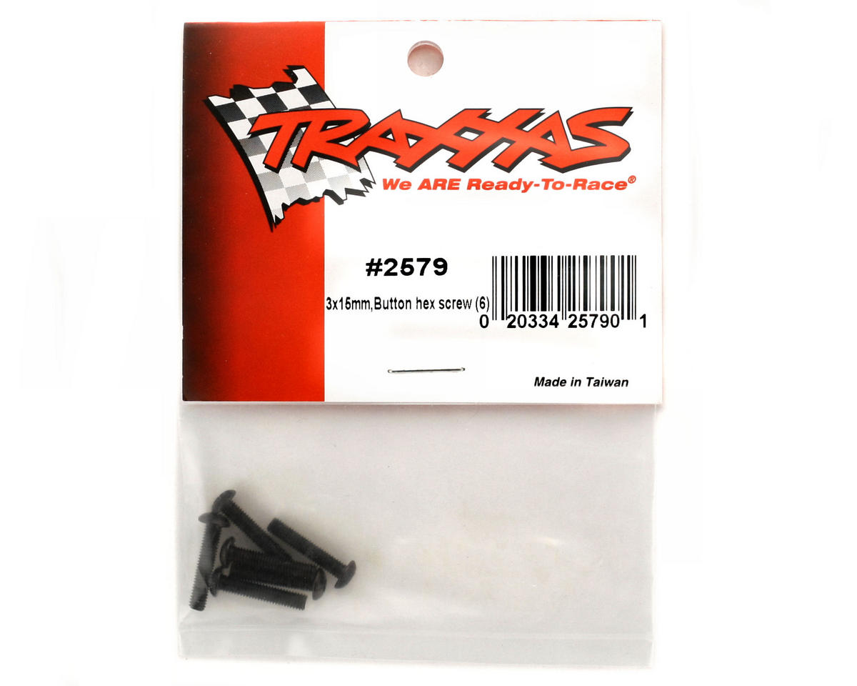 3x15mm Button Head Screws (6)