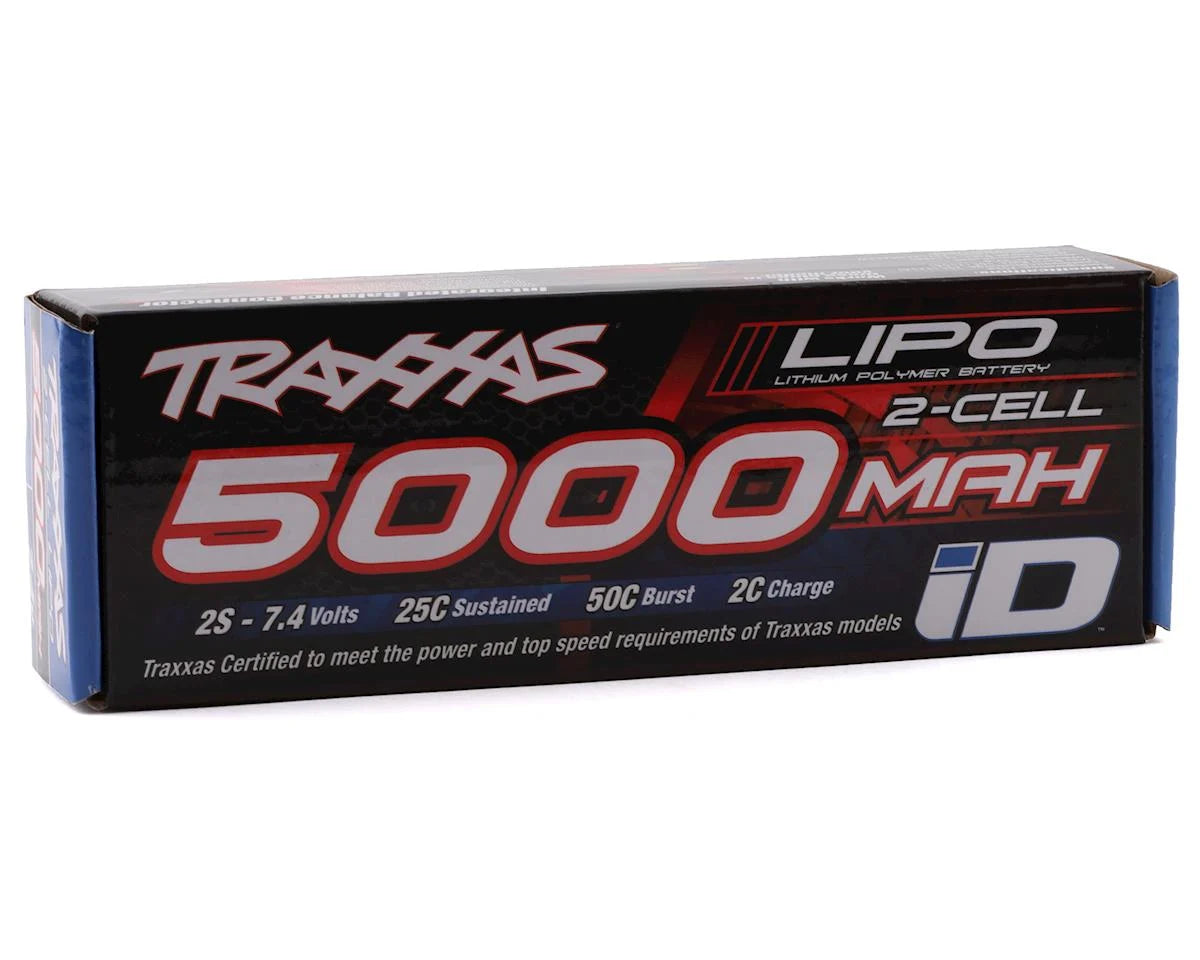 2S "Power Cell" 25C Lipo Battery w/iD Traxxas Connector (7.4V/5000mAh)