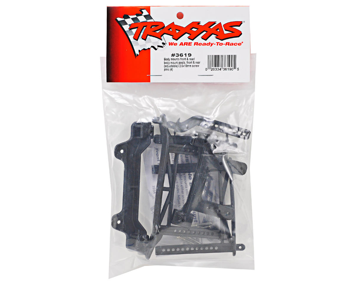 Adj. F/R Body Mount Set (Drag Slash, Stam. 2WD)