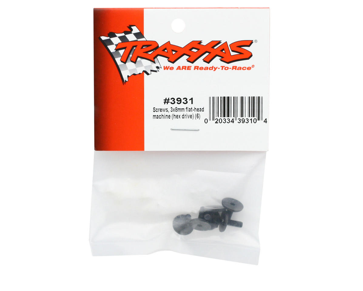 3x8mm Flat Head Screw (6) (VXL)