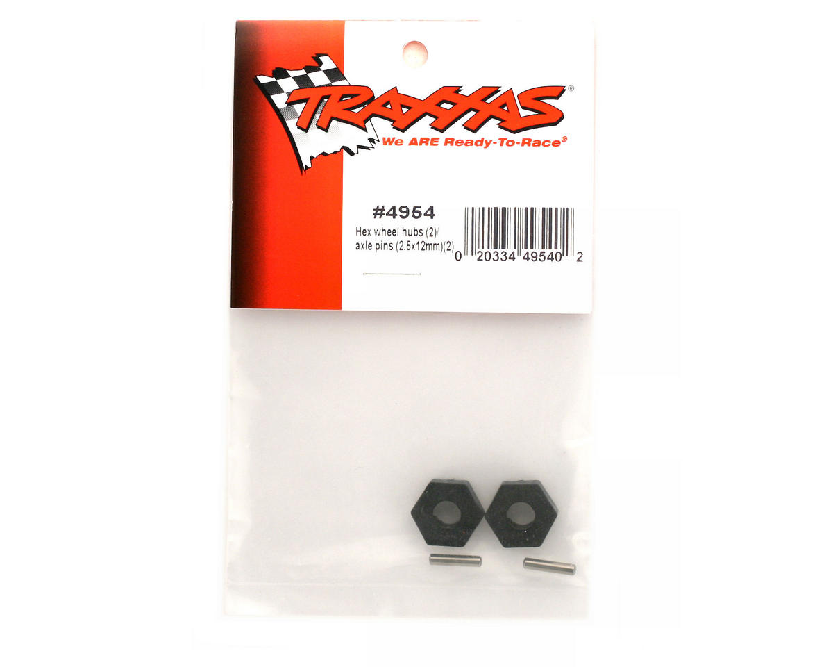 Traxxas Hex Wheel Hubs w/2.5x12mm Axle Pins (2)