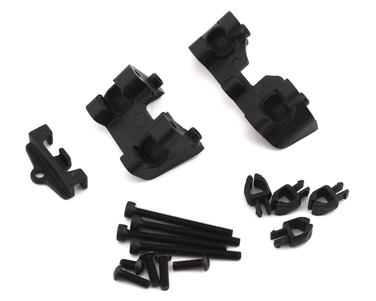 Revo Shock Mounts front & Rear w/wire clip (1), chassis wire clips (4), 3