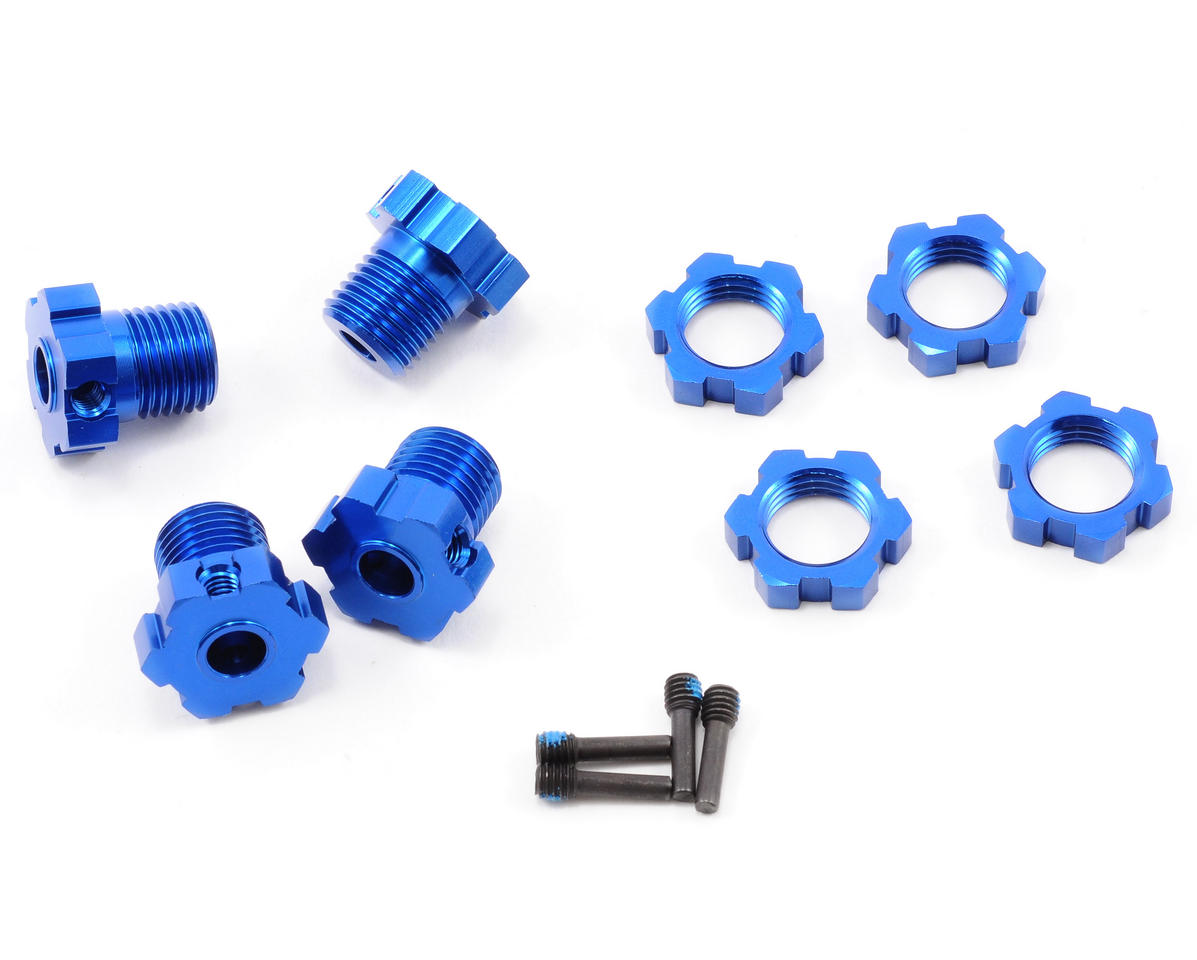 17mm Splined Wheel Hub Set (Blue) (4)