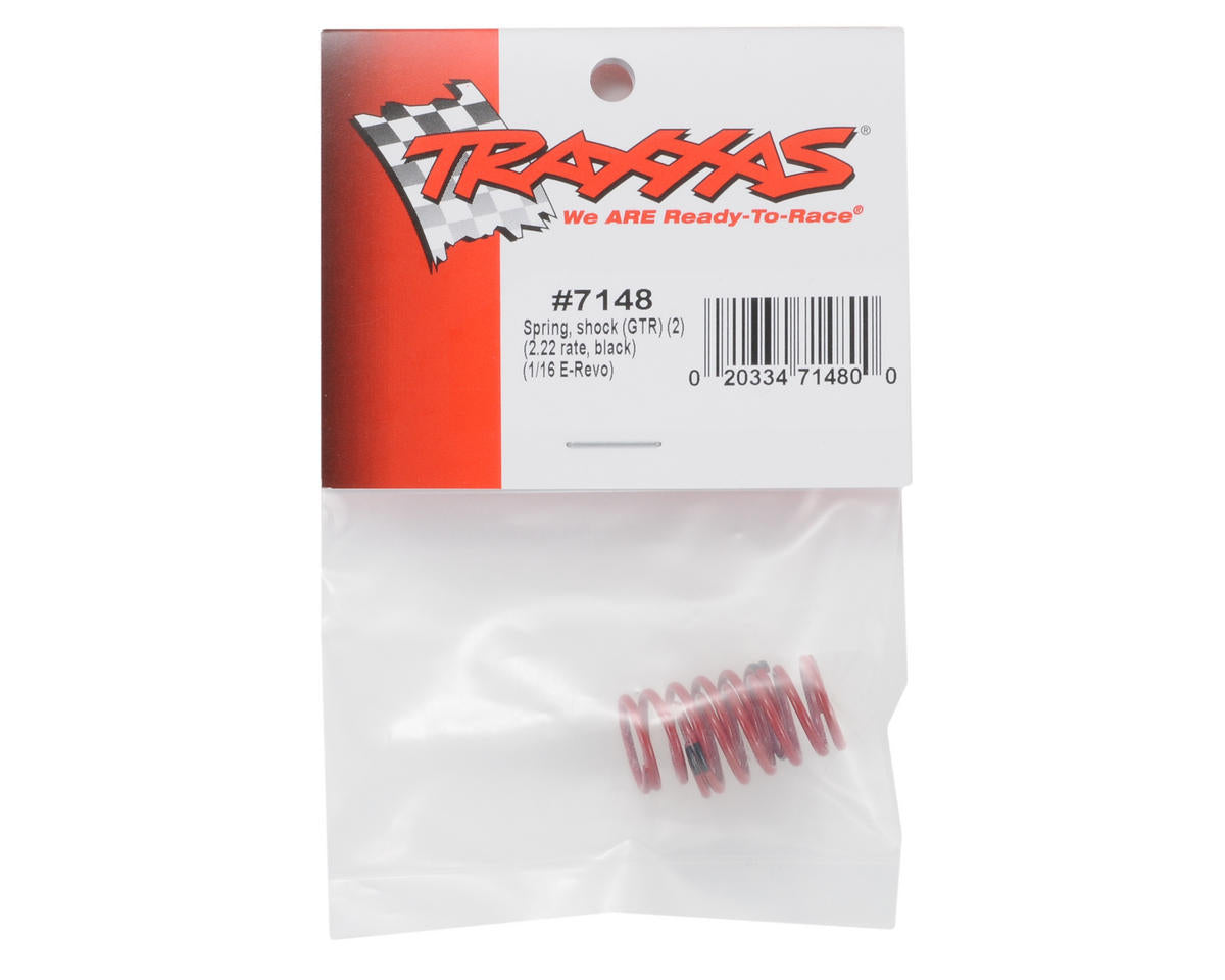 Shock Spring (Black - GTR 2.22) (2) (1/16 E-Revo)