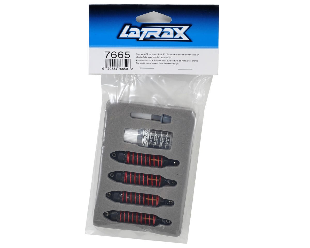 Traxxas LaTrax Hard-Anodized GTR Shocks w/TiN shafts (4)