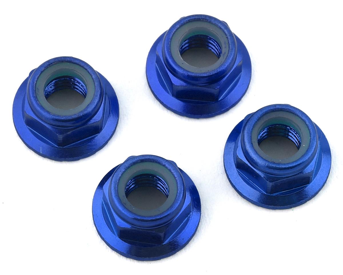 5mm Aluminum Flanged Nylon Locking Nuts (4)
