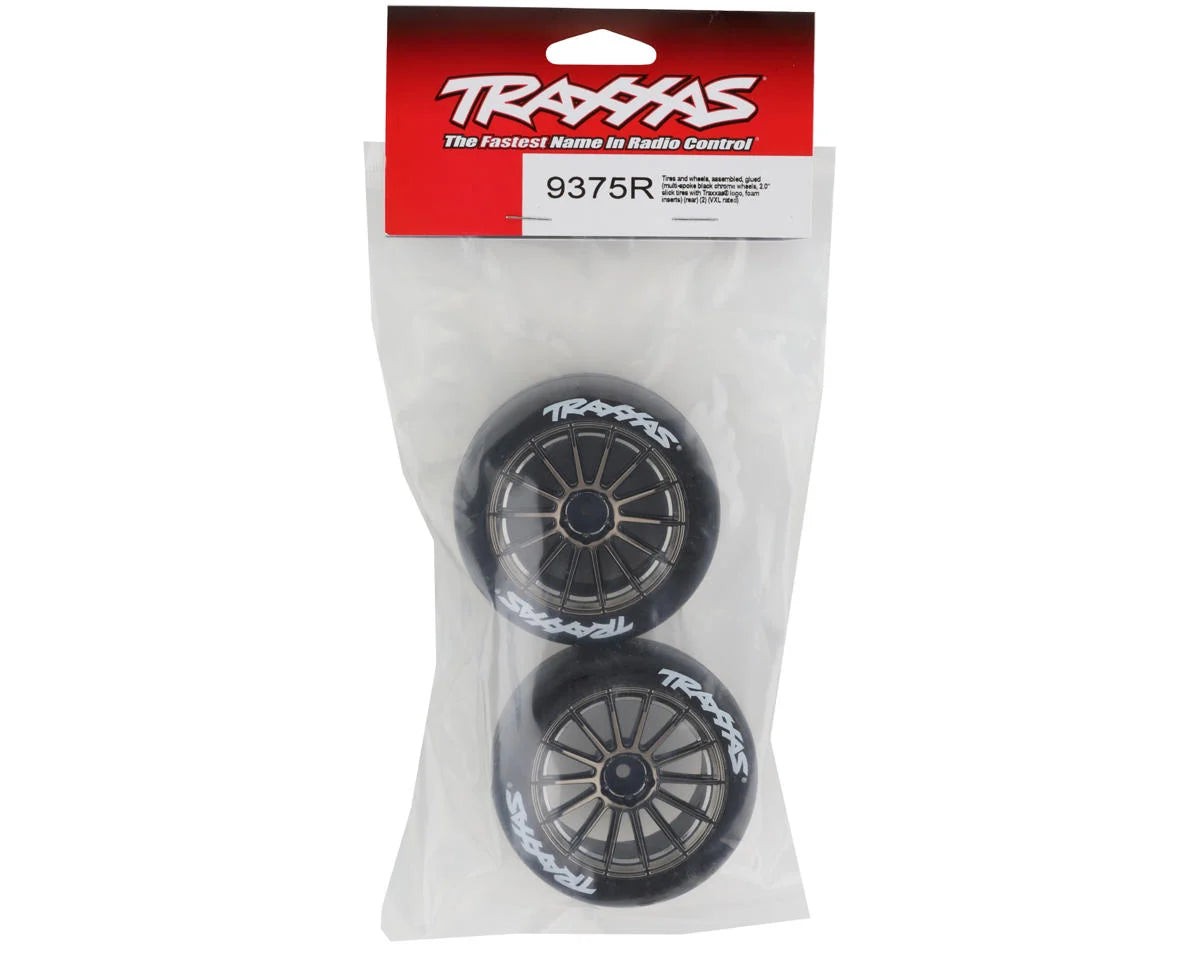 Sticky 2.0" Response Pre-Mounted Tires w/Multi-Spoke Wheels (Satin Chrome) (2) (Rear) (VXL)