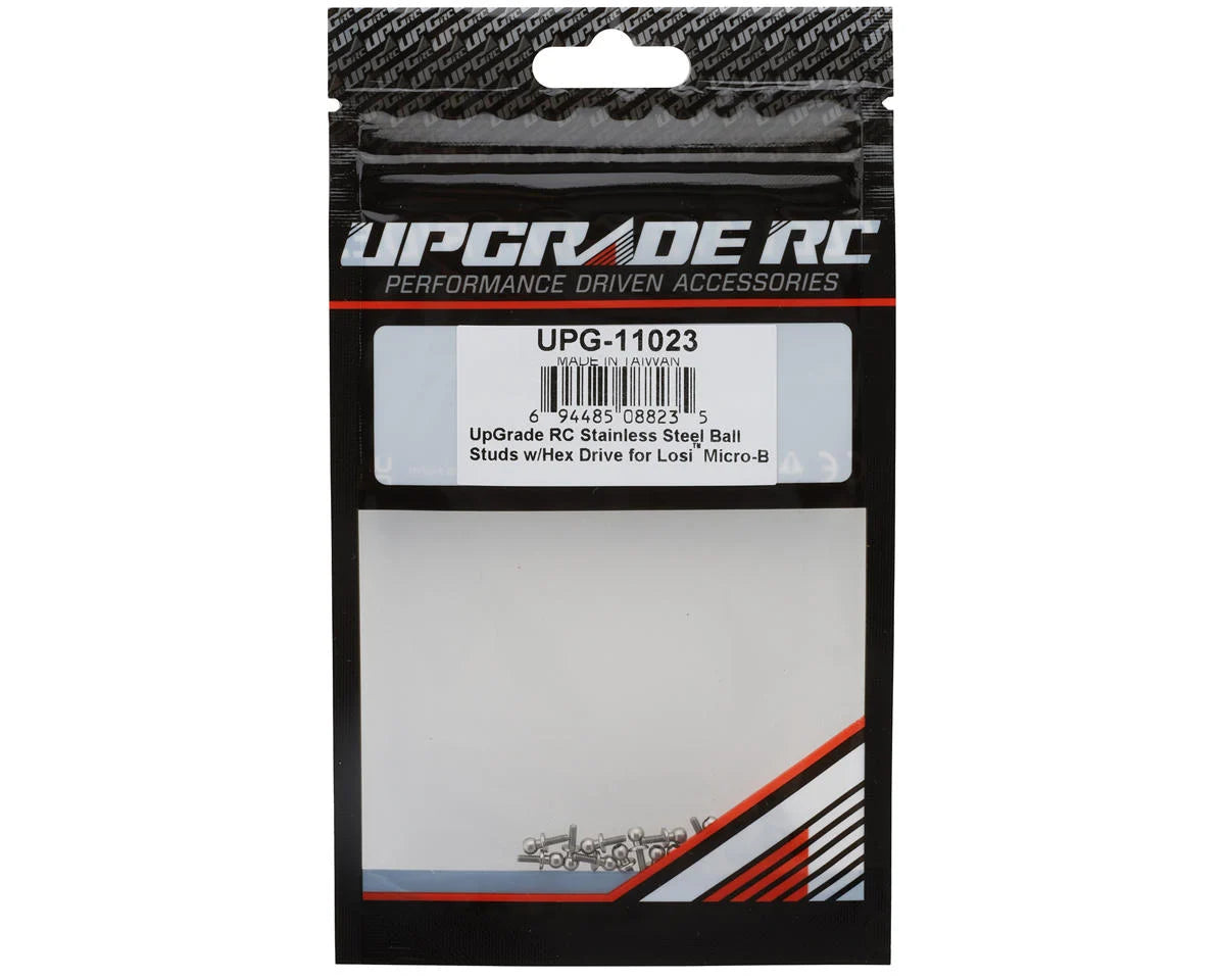 Stainless Steel Ball Studs w/Hex Drive for Losi® Micro-B™ & Micro-T™ (20)