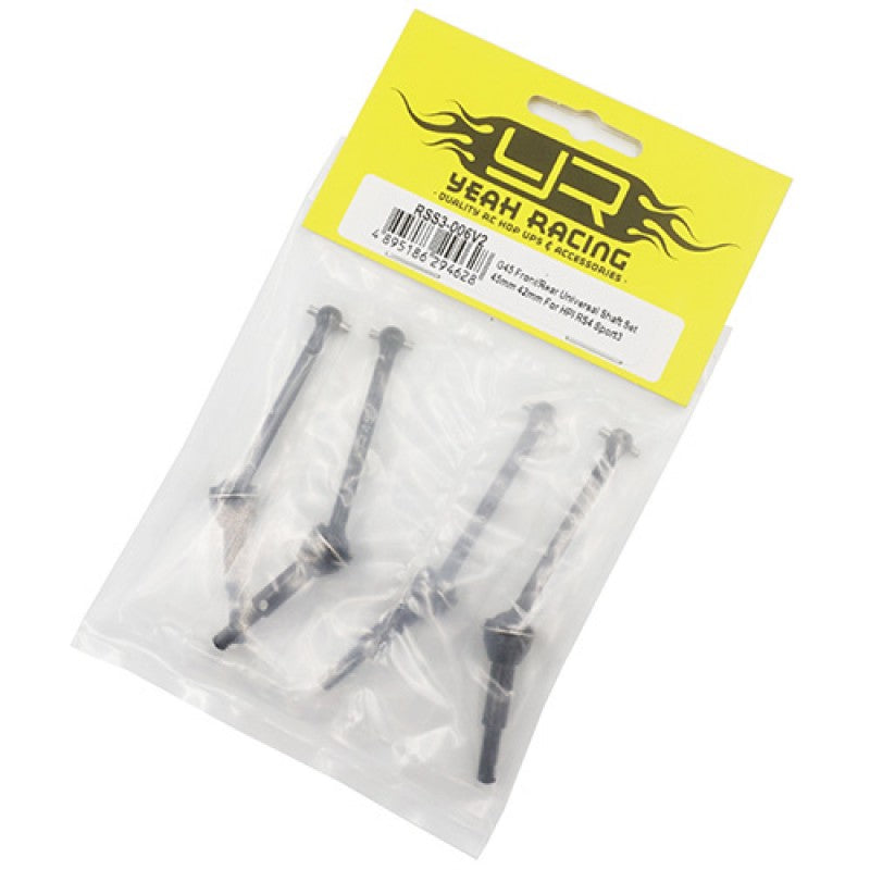 G45 FRONT AND REAR UNIVERSAL SHAFT SET 45MM 42MM FOR HPI RS4 SPORT3