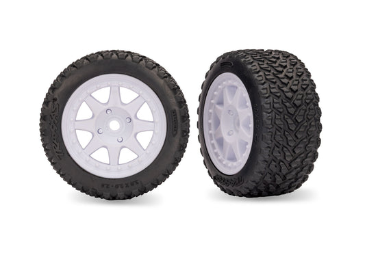 White Front Mini Rally Wheels with Tires (Hard) (2)