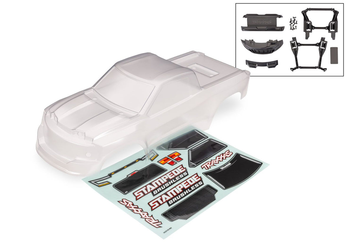 Stampede 2WD Brushless Clear Body