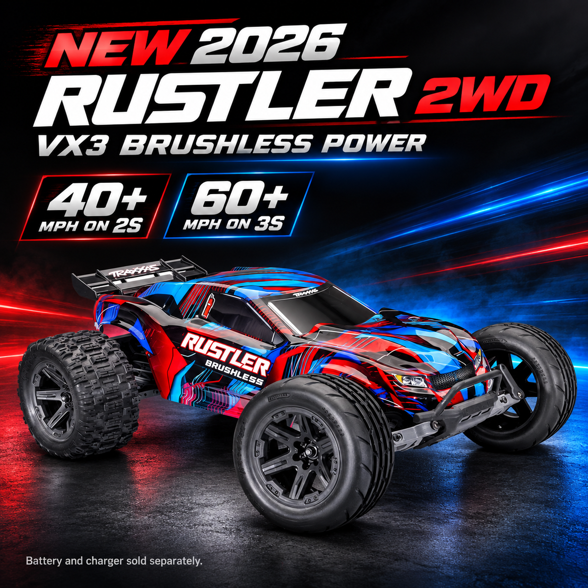 NEW Rustler 2WD Brushless VX3 FOR 2026