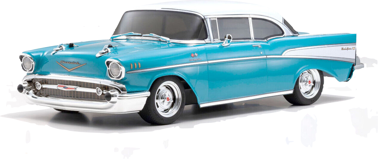 EP Fazer Mk2 FZ02L 1957 Chevy Bel Air Coupe ReadySet (Turquoise) w/Syncro KT-231P+ Radio