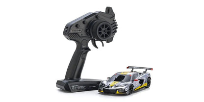 MINI-Z RWD MR-04 readyset CHEVROLET® CORVETTE® C8.R Chrome / Yellow Kyosho America 20th Anniversary