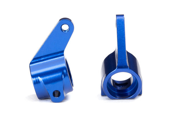 Aluminum Steering Blocks w/Ball Bearings (Blue) (2)