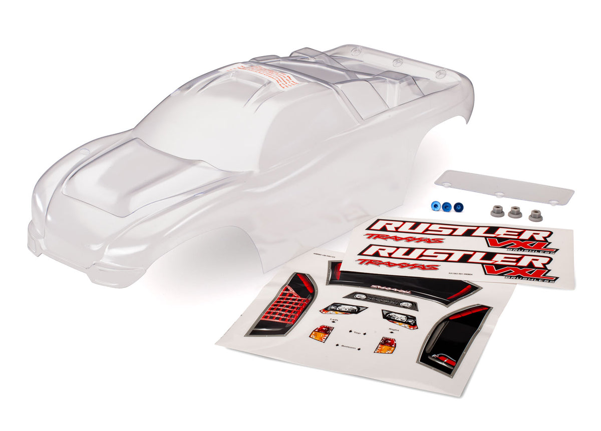 BODY RUSTLER VXL CLEAR W/ WING