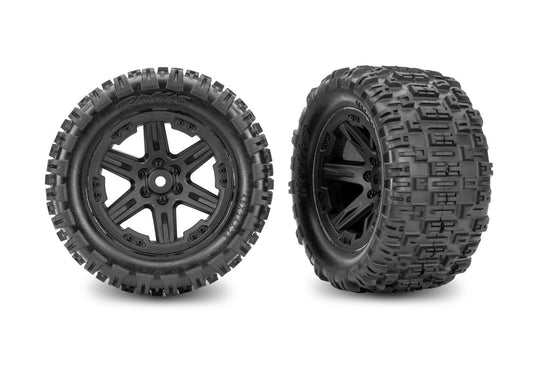 RXT 2.8" Black Wheels & Sledgehammer ST Tires (2)
