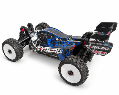 Used Team Corally Syncro 2WD 1/8 Brushless RC Buggy – Blue – CT2S Radio. Used only a few times.