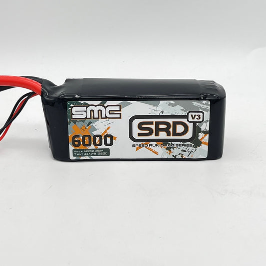 SMC SRD-V3 7.4V-6000mAh-250C Shorty Softcase Drag Racing pack