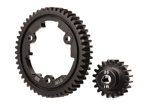 Spur gear, 20/50-tooth