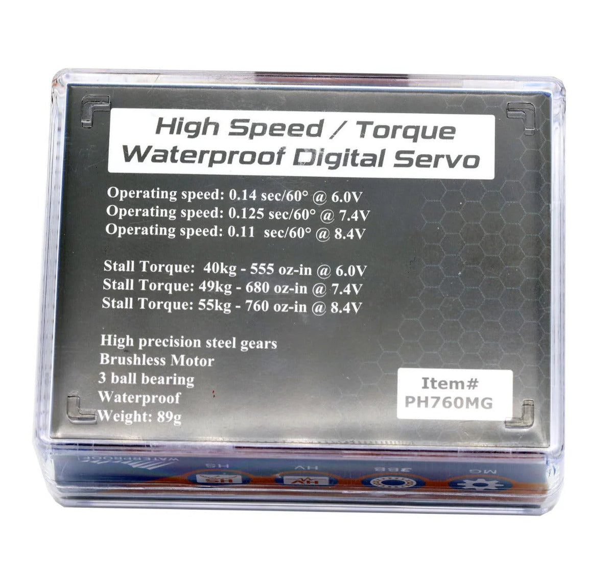 760MG Monster Troque Waterproof Steel Gear Brushless Servo