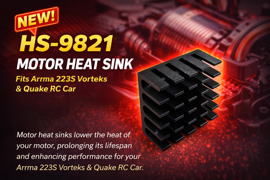 Aluminum Motor Heat Sink for Arrma 223S Vorteks & Quake