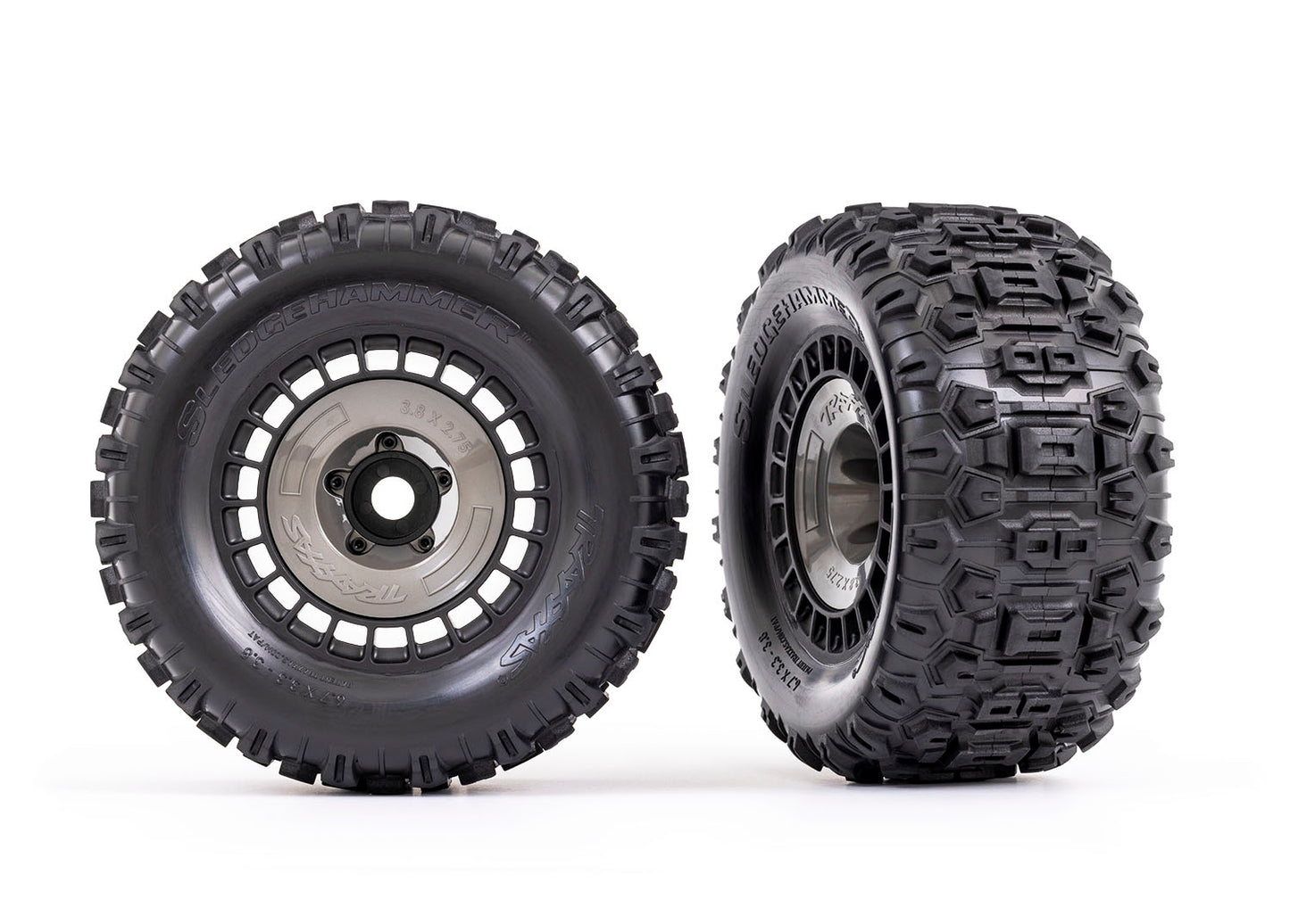 3.8" Modular Wheels & Sledgehammer Tires (2)